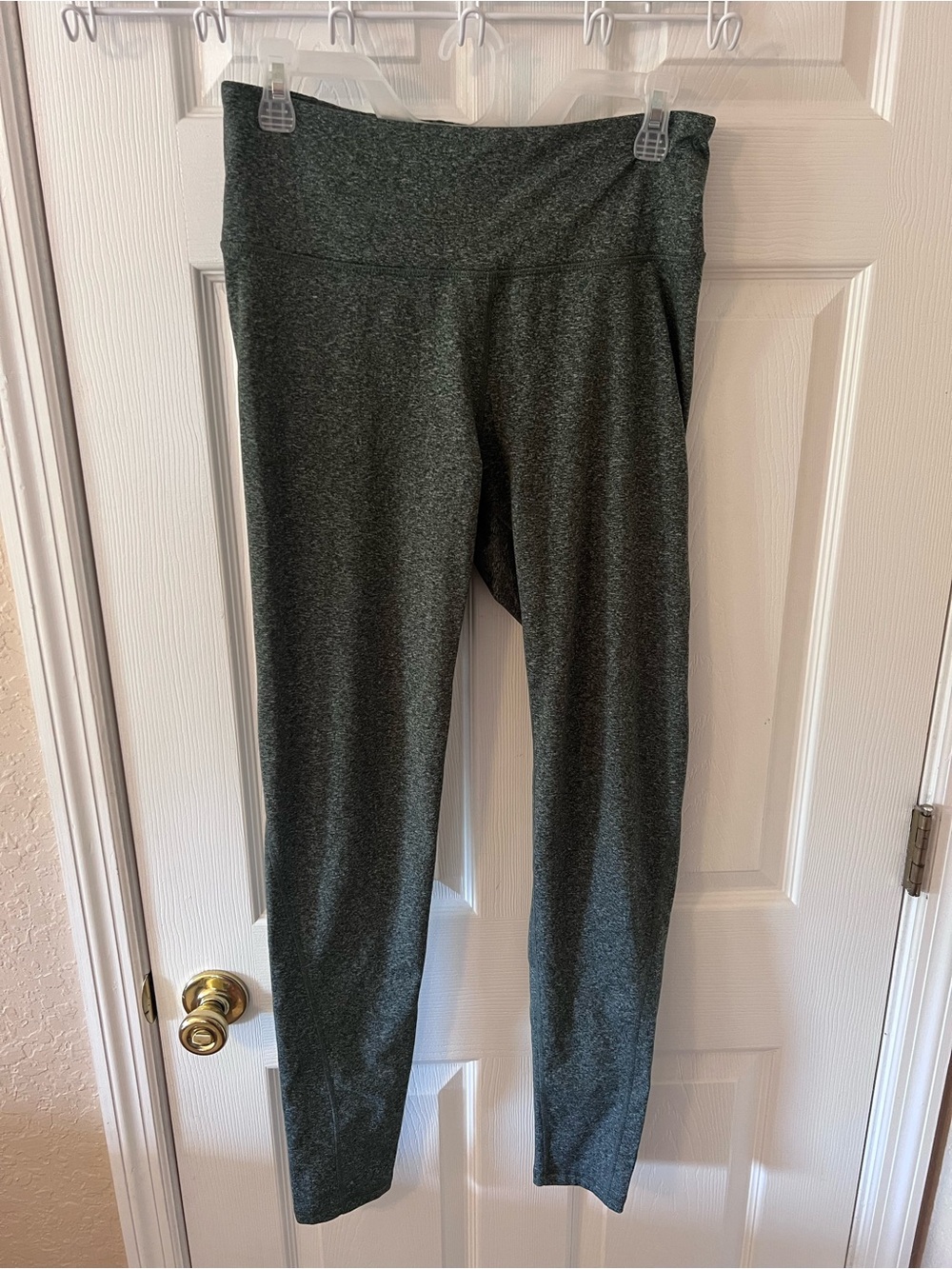 Old Navy Tall High Waisted PowerSoft Heather Gray Activewear Leggings Size L